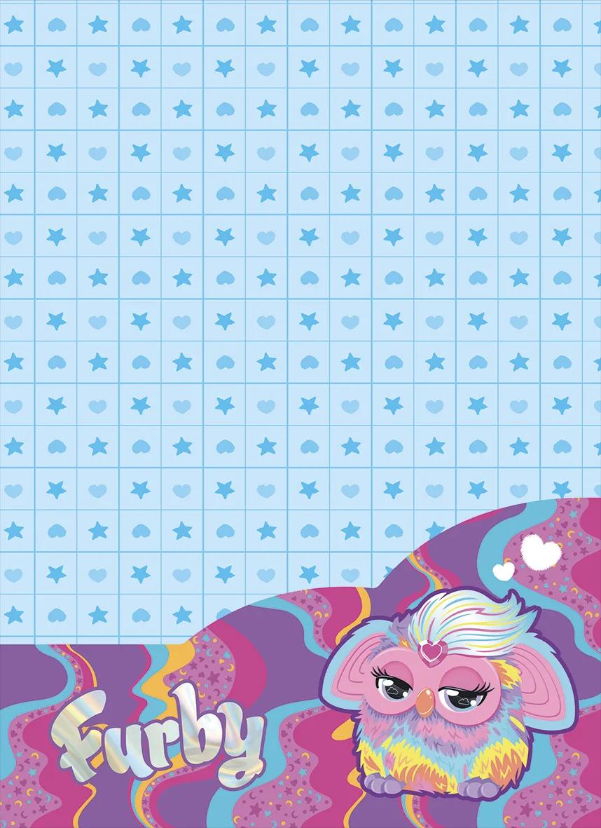 CADERNO ESPIRAL UNIVERSITÁRIO CAPA DURA 01 MATÉRIA 80 FOLHAS - FURBY — miniatura 2