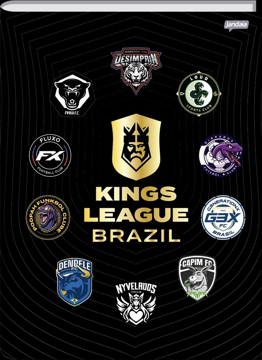 CADERNO BROCHURA UNIVERSITÁRIO 200X275MM 80FLS - KINGS LEAGUE BRAZIL — miniatura 2
