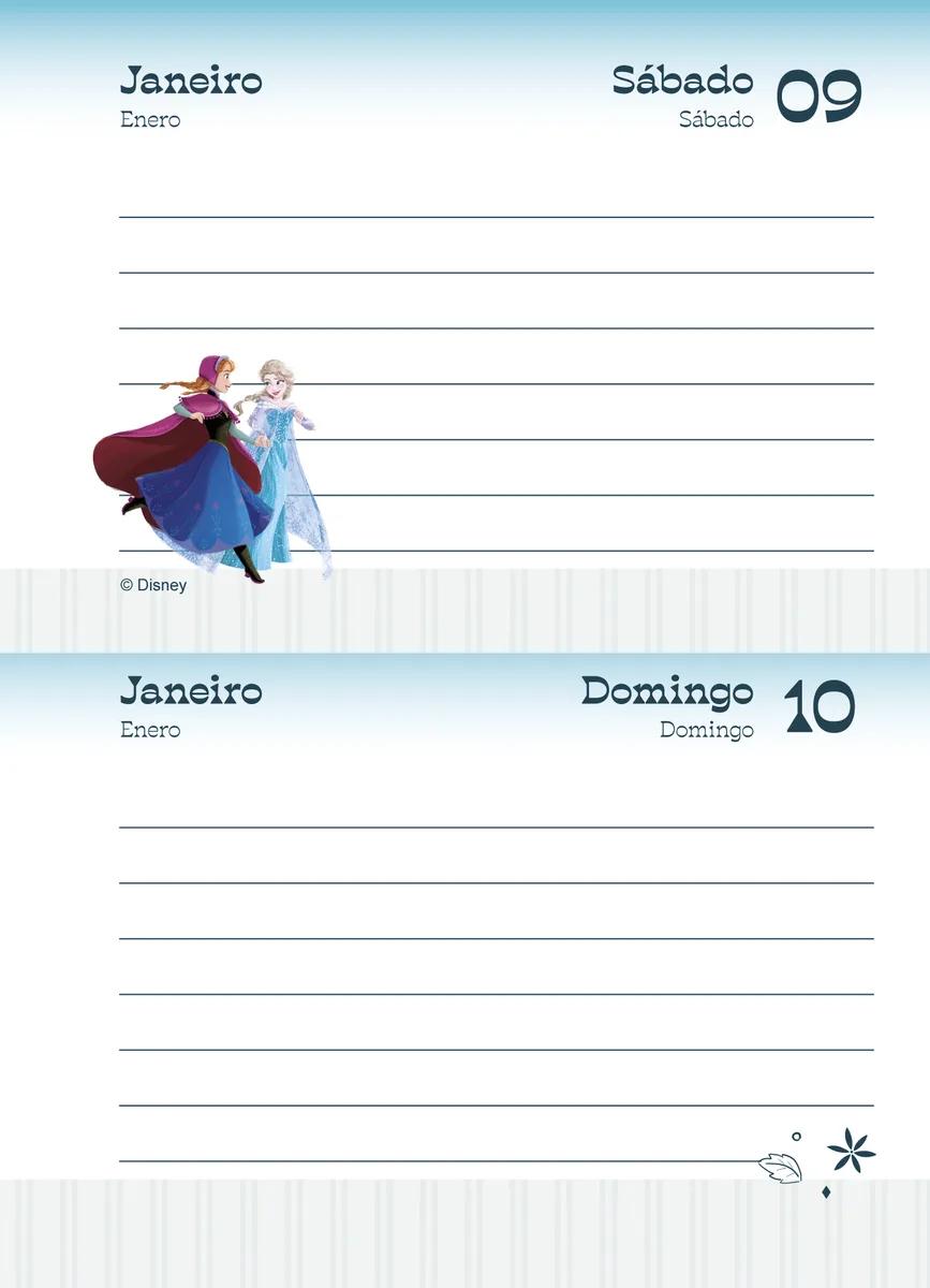 AGENDA DIARIA ESPIRAL 117X162MM - FROZEN — miniatura 9