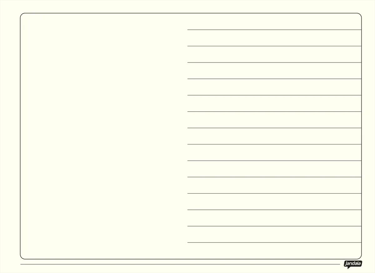 CADERNO ESPIRAL 275X200MM CAPA DURA 1/2 PAUTA 60 FOLHAS - JANDAIA PARA TODOS — miniatura 2