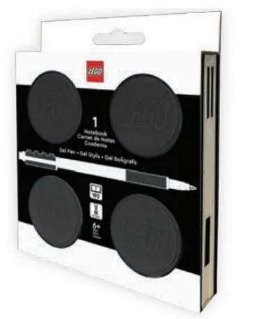 KIT CADERNO C/CANETA GEL PRETO - LEGO