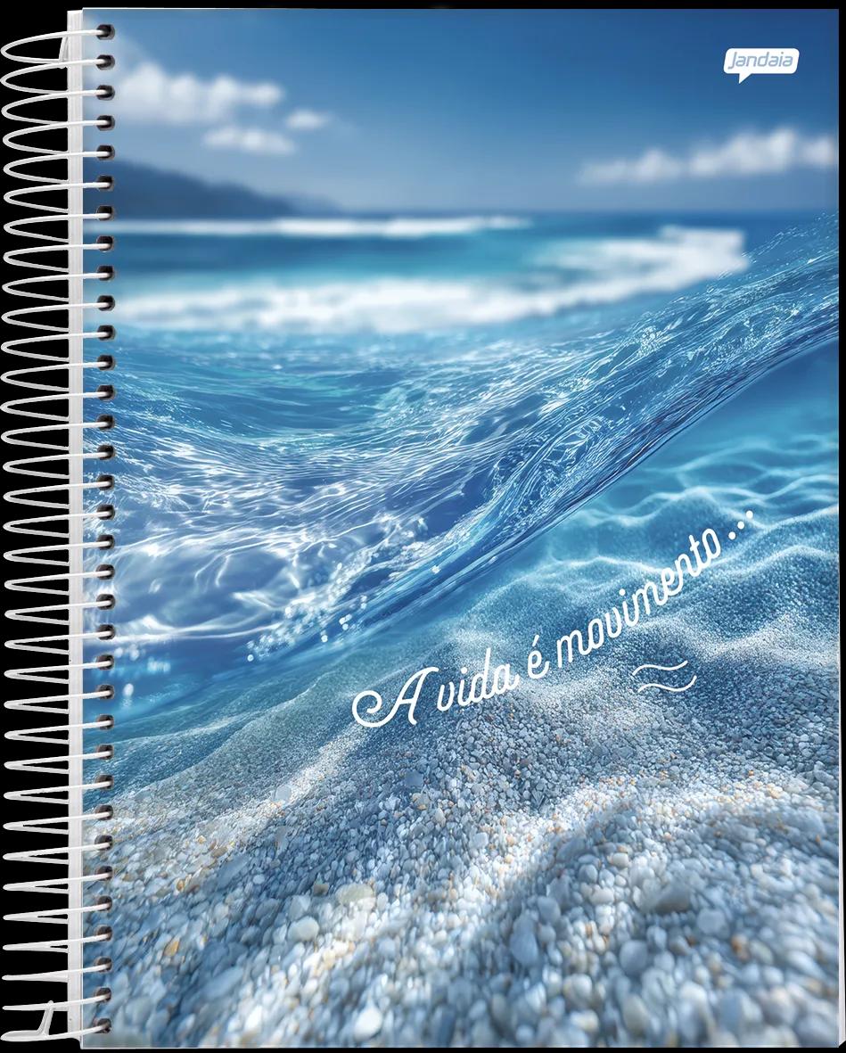 CADERNO ESPIRAL UNIVERSITÁRIO CAPA DURA 15 MATÉRIAS 240 FOLHAS - PAZ — miniatura 2