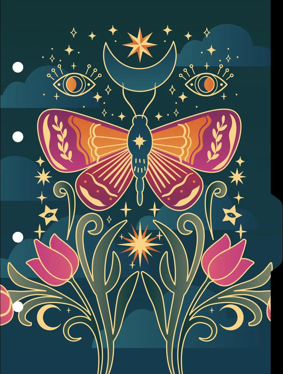 CADERNO ARGOLADO UNIVERSITÁRIO CAPA DURA 80 FOLHAS - MYSTIC — miniatura 2