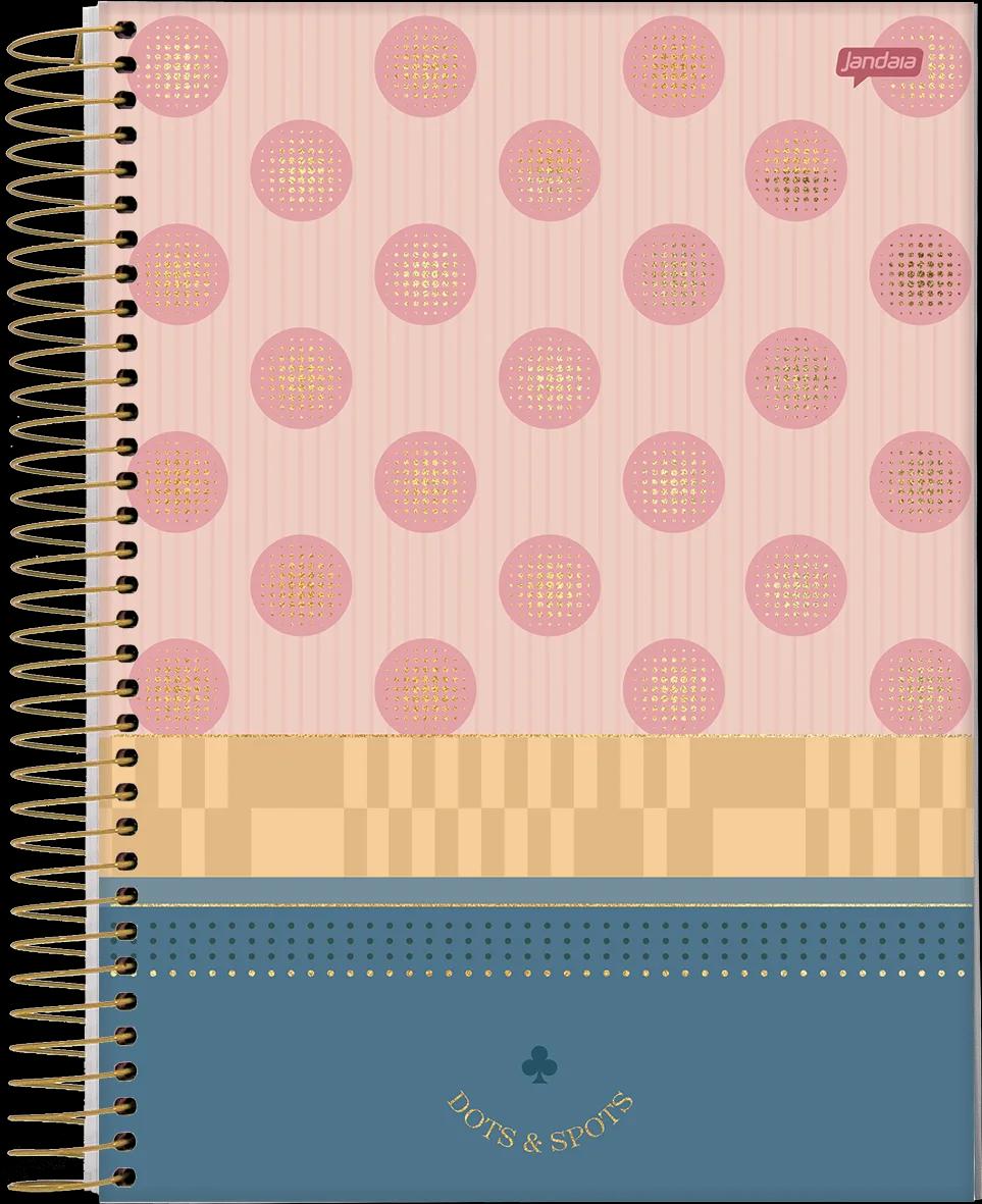 CADERNO ESPIRAL UNIVERSITÁRIO CAPA DURA 10 MATÉRIAS 160 FOLHAS - DOTS E SPOTS — miniatura 2
