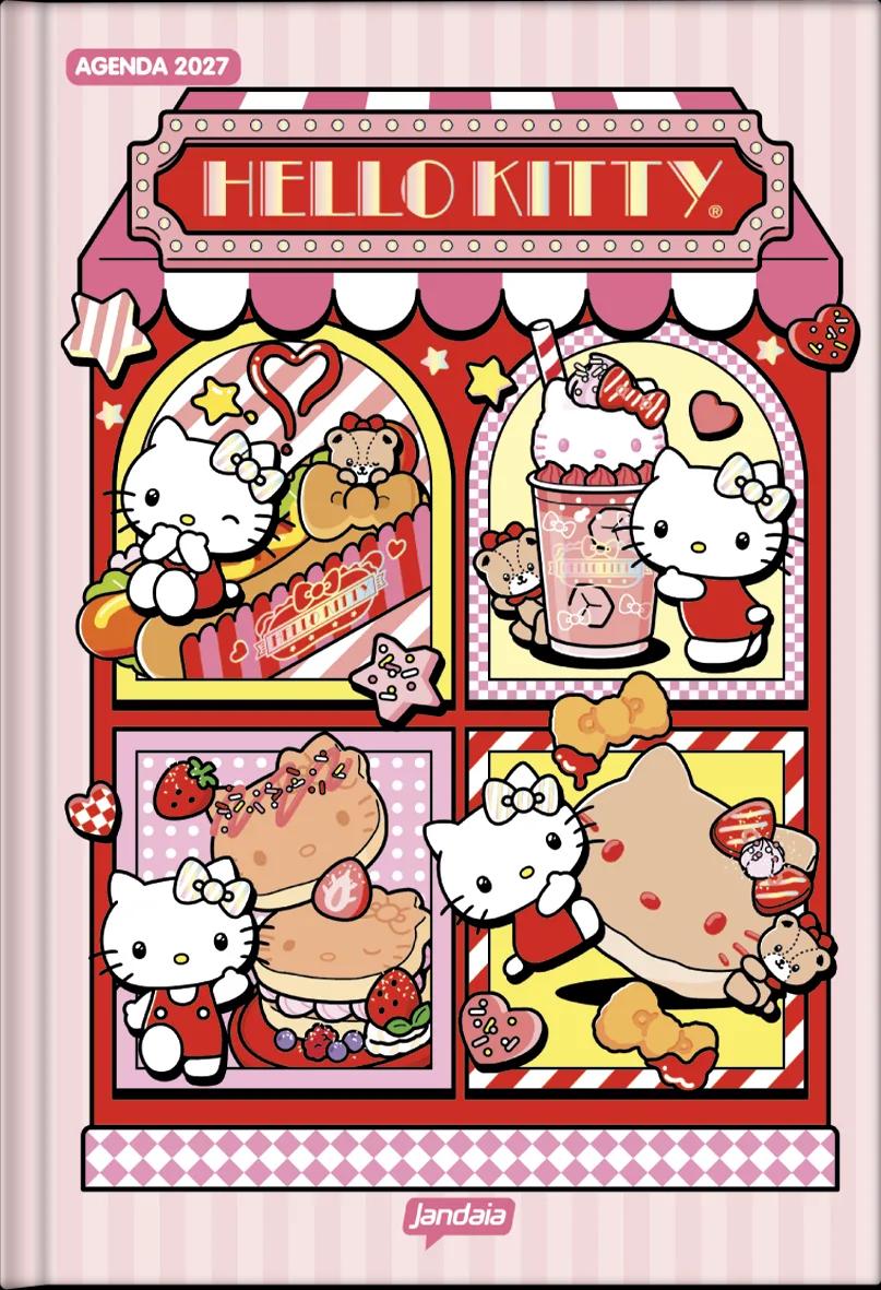 AGENDA DIARIA LOMBADA QUADRADA 117X162MM - HELLO KITTY — miniatura 2