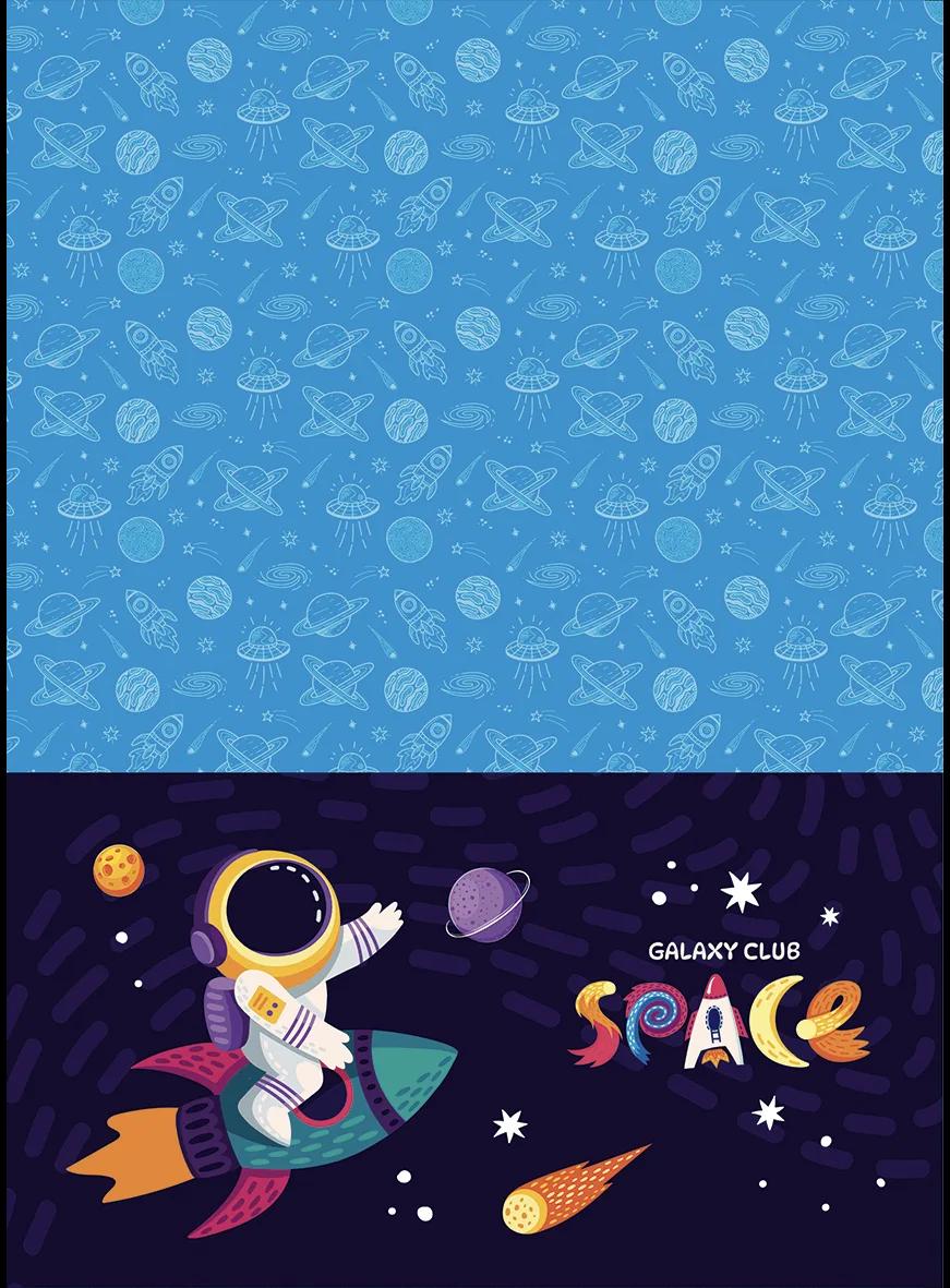 CADERNO ESPIRAL UNIVERSITÁRIO CAPA DURA 10 MATÉRIAS 160 FOLHAS - GALAXY CLUB SPACE — miniatura 5