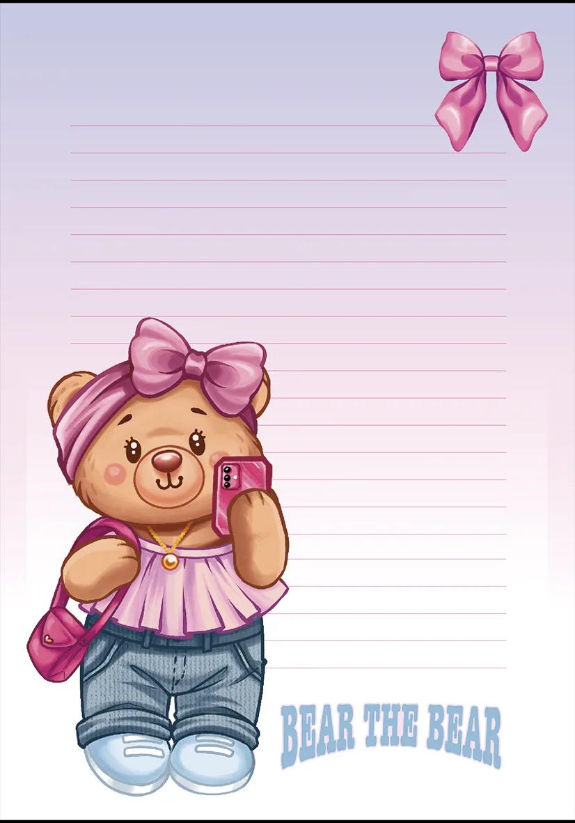 CADERNO FLEXÍVEL PAPEL CARTA - BEAR THE BEAR — miniatura 2
