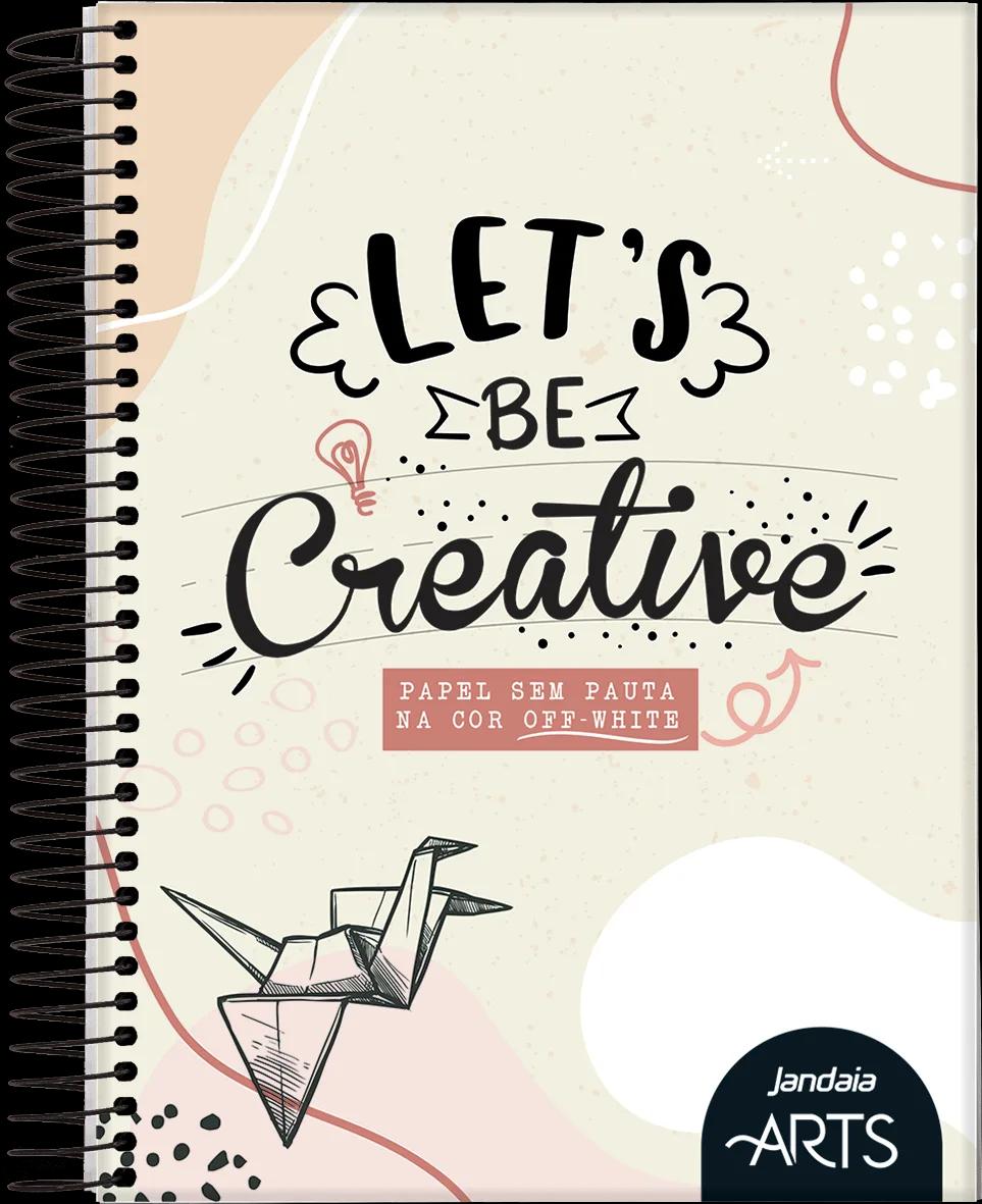 CADERNO ESPIRAL CAPA DURA SKETCHBOOK OFF WHITE 80 FOLHAS - JANDAIA ARTS