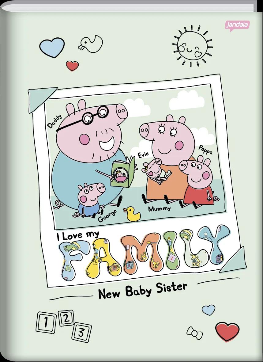 CADERNO BROCHURA CAPA DURA UNIVERSITÁRIO 80 FOLHAS - PEPPA PIG — miniatura 3
