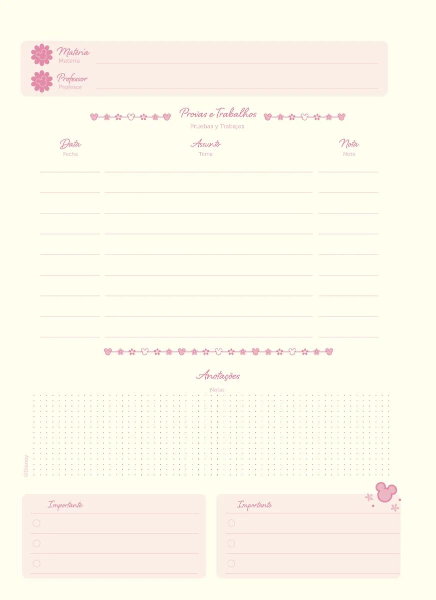 CADERNO ESPIRAL UNIVERSITÁRIO CAPA DURA 01 MATÉRIA 80 FOLHAS - MICKEY & MINNIE ARTS KRAFT — miniatura 5