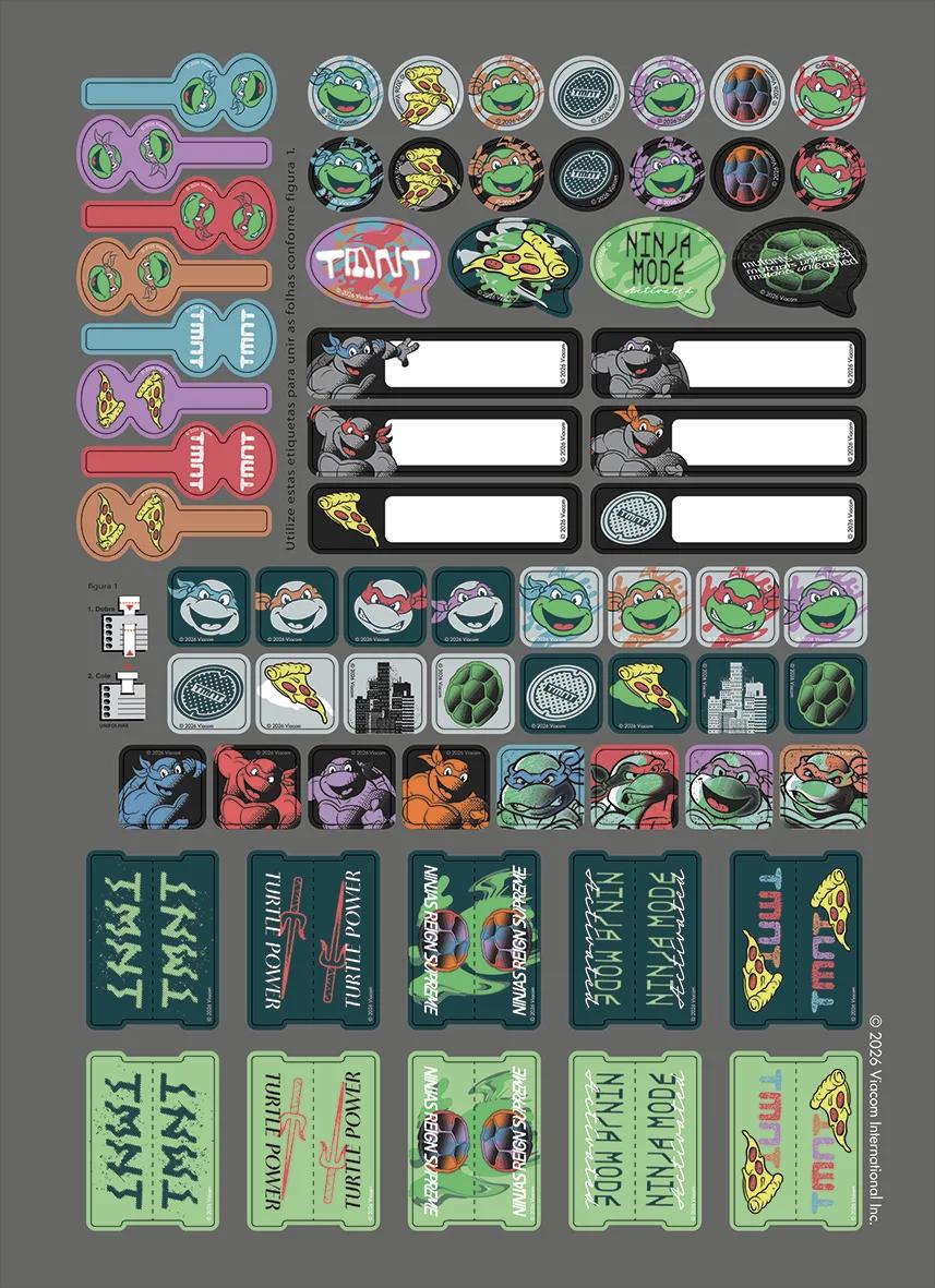 CADERNO ESPIRAL UNIVERSITÁRIO CAPA DURA 01 MATÉRIA 80 FOLHAS - TARTARUGAS NINJA — miniatura 5