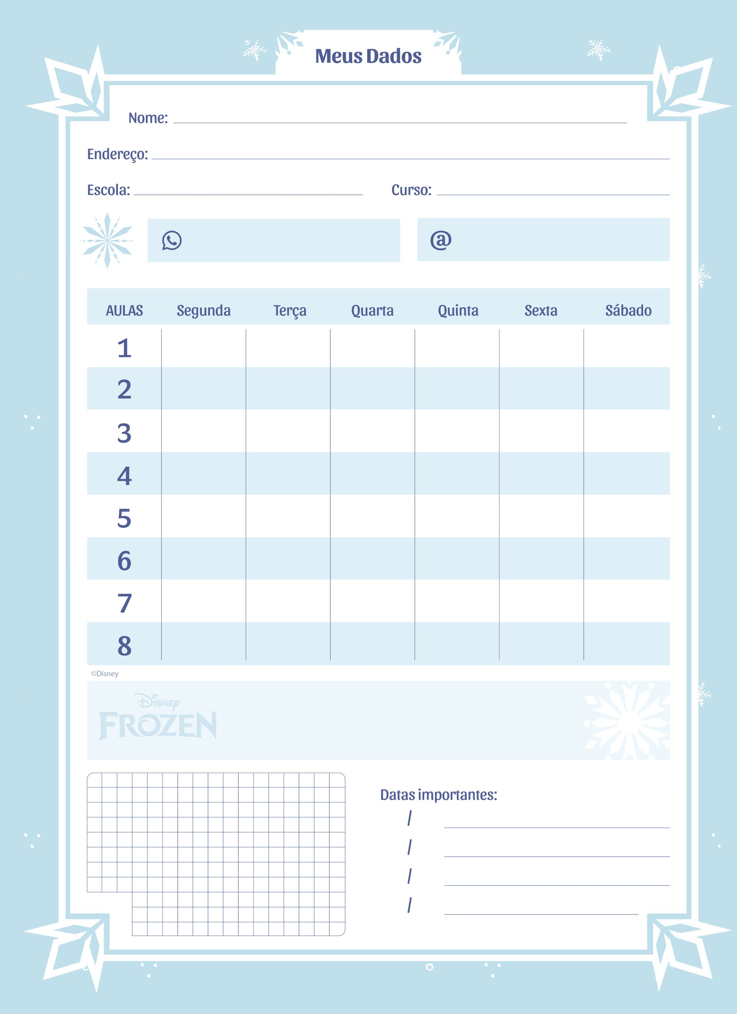 CADERNO ESPIRAL UNIVERSITÁRIO CAPA DURA 10 MATÉRIAS 160 FOLHAS - FROZEN — miniatura 5