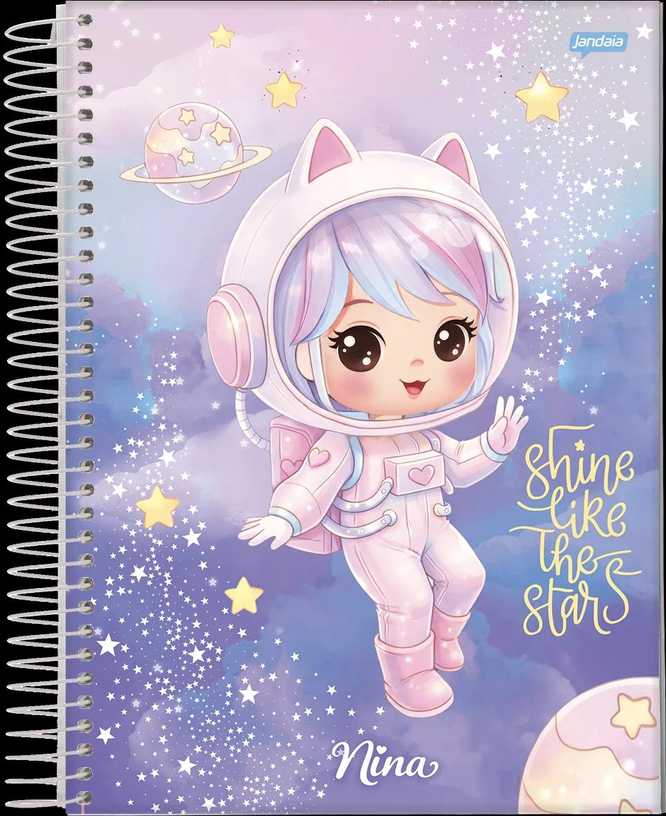 CADERNO ESPIRAL UNIVERSITÁRIO CAPA DURA 10 MATÉRIAS 160 FOLHAS - NINA — miniatura 4