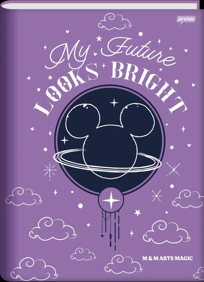 CADERNO BROCHURA CAPA DURA 1/4 80 FOLHAS - MICKEY ARTS MAGIC