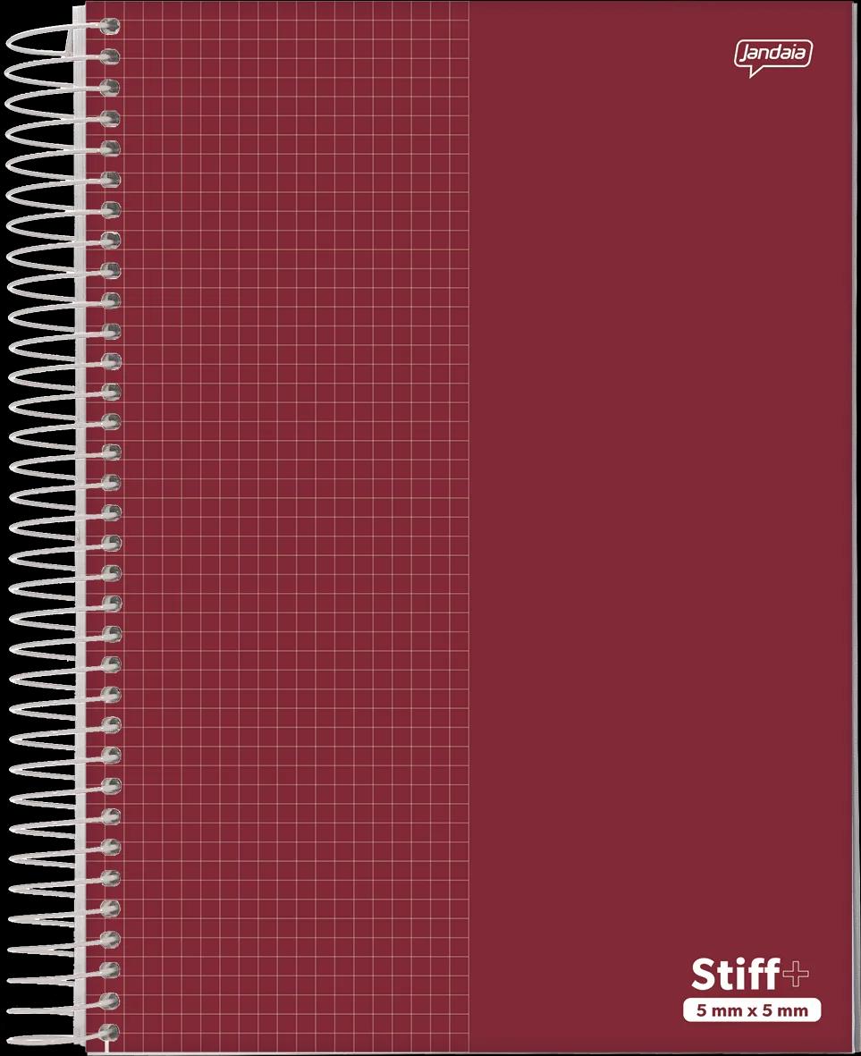 CADERNO ESPIRAL UNIV QUAD 5X5MM 200X275MM 96 FOLHAS STIFF +- STIFF +
