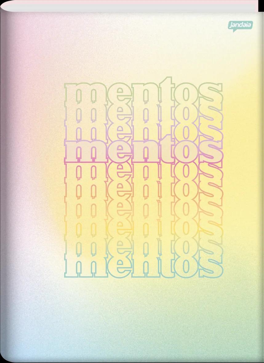 CADERNO BROCHURA CAPA DURA 1/4 80 FOLHAS - MENTOS