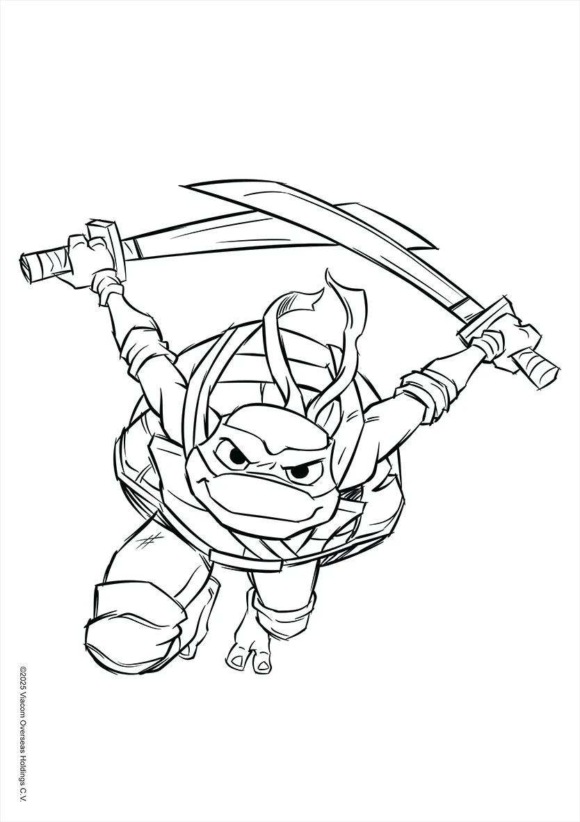 FOLHAS ILUSTRAÇÃO 180G A4 - TARTARUGAS NINJA — miniatura 7