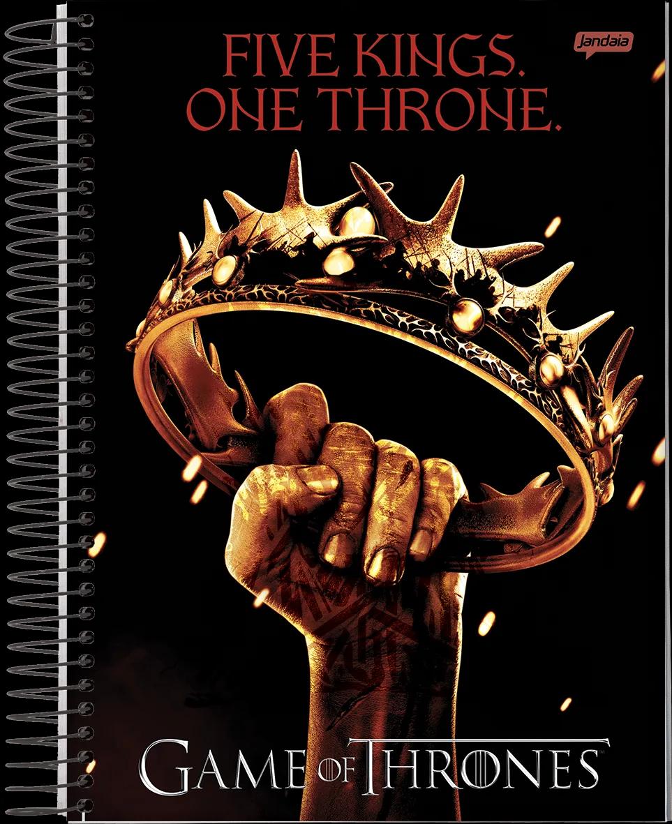 CADERNO ESPIRAL UNIVERSITÁRIO CAPA DURA 01 MATÉRIA 80 FOLHAS - GAME OF THRONES — miniatura 15