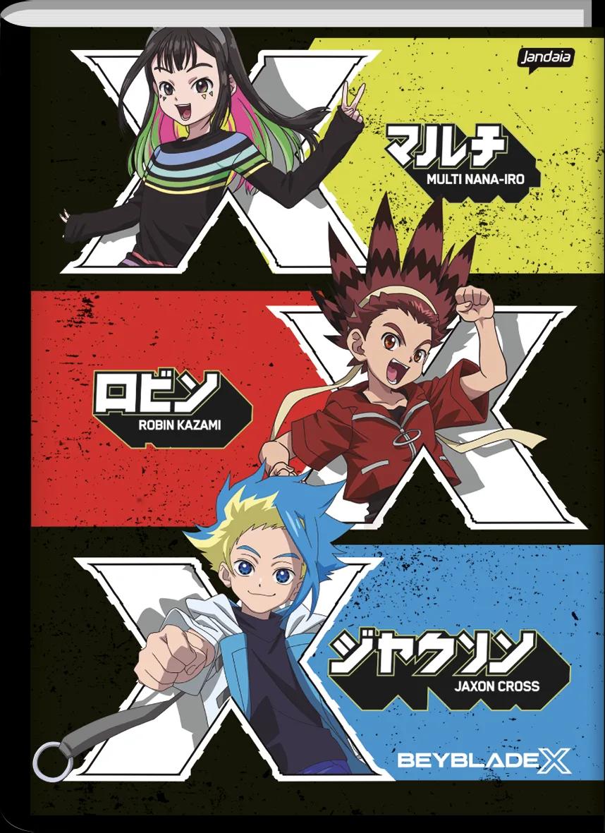 CADERNO BROCHURA CAPA DURA UNIVERSITÁRIO 80 FOLHAS - BEYBLADE — miniatura 2
