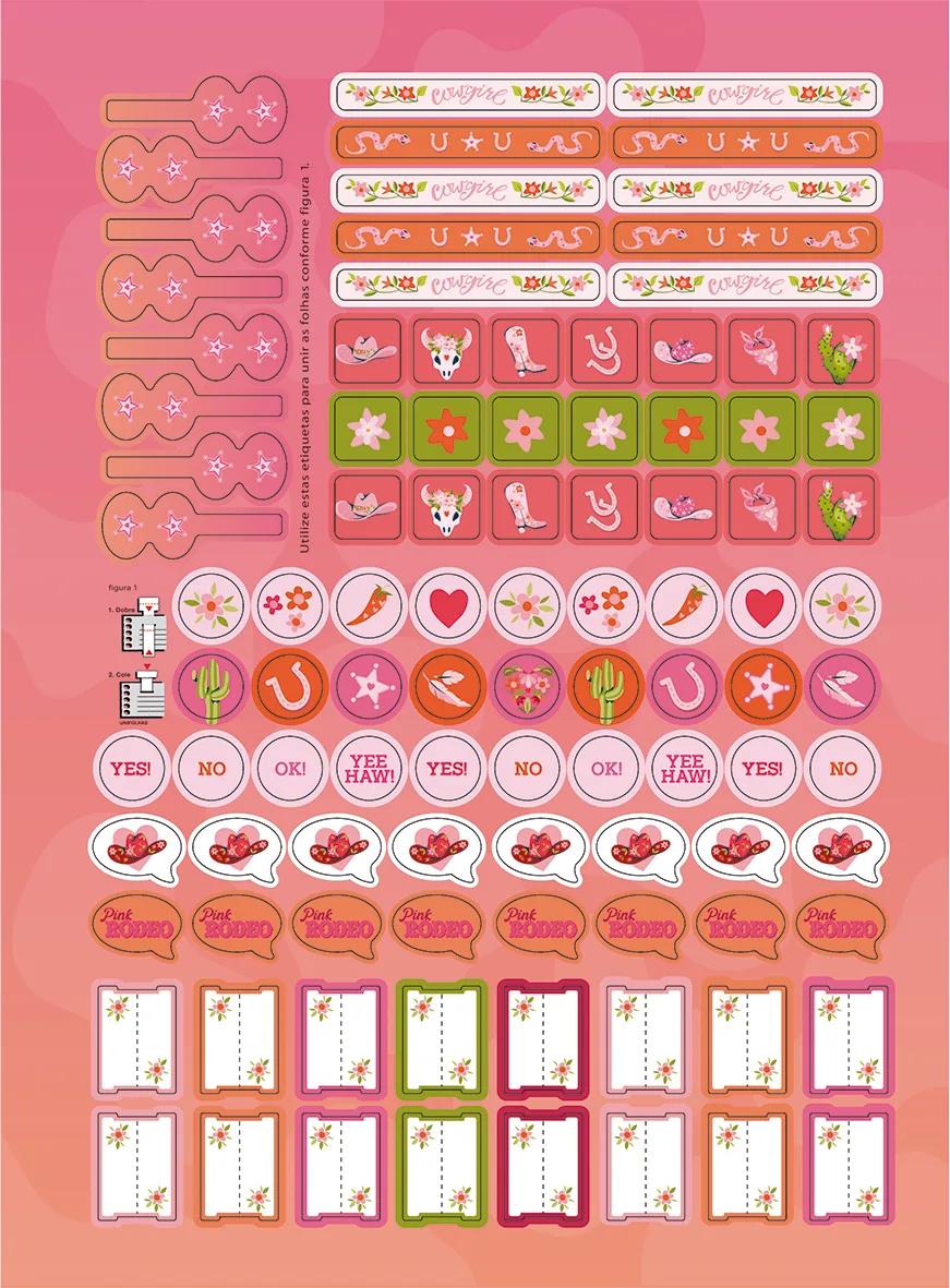 CADERNO ESPIRAL CAPA DURA 1/4 80 FOLHAS - PINK RODEO — miniatura 7