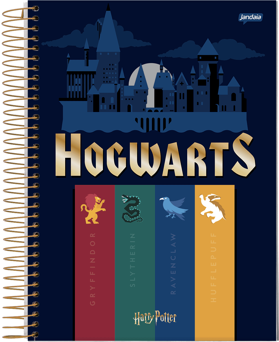 CADERNO ESPIRAL UNIVERSITÁRIO CAPA DURA 15 MATÉRIAS 300 FOLHAS - HARRY POTTER — miniatura 2