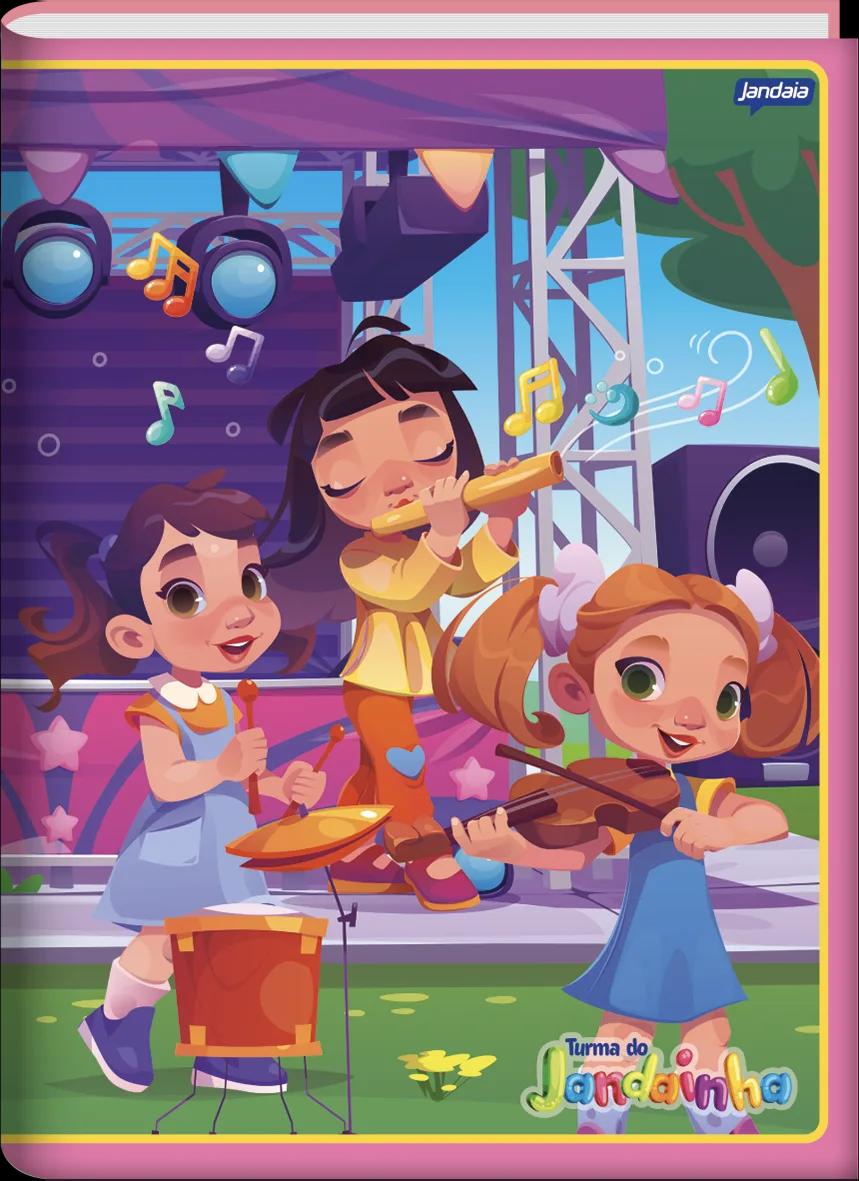 CADERNO BROCHURA UNIVERSITÁRIO CAPA DURA 48 FOLHAS FEMININO - JANDAINHA — miniatura 3
