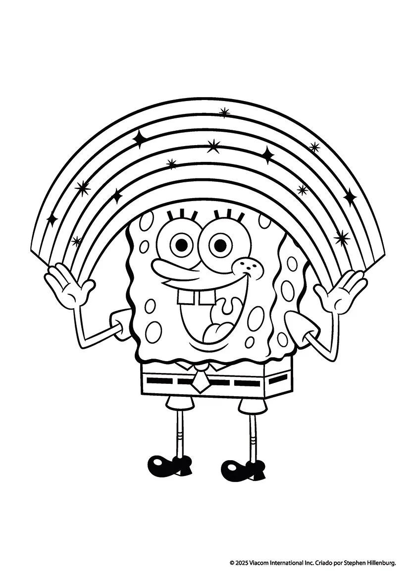 FOLHAS ILUSTRAÇÃO 180G A4 - BOB ESPONJA — miniatura 4