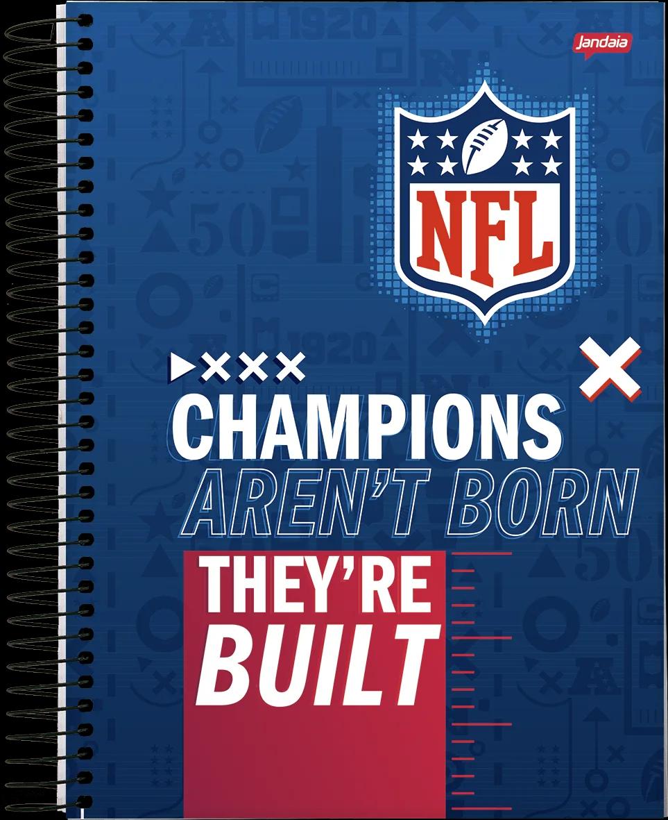 CADERNO ESPIRAL UNIVERSITÁRIO CAPA DURA 10 MATÉRIAS 160 FOLHAS - NFL — miniatura 9