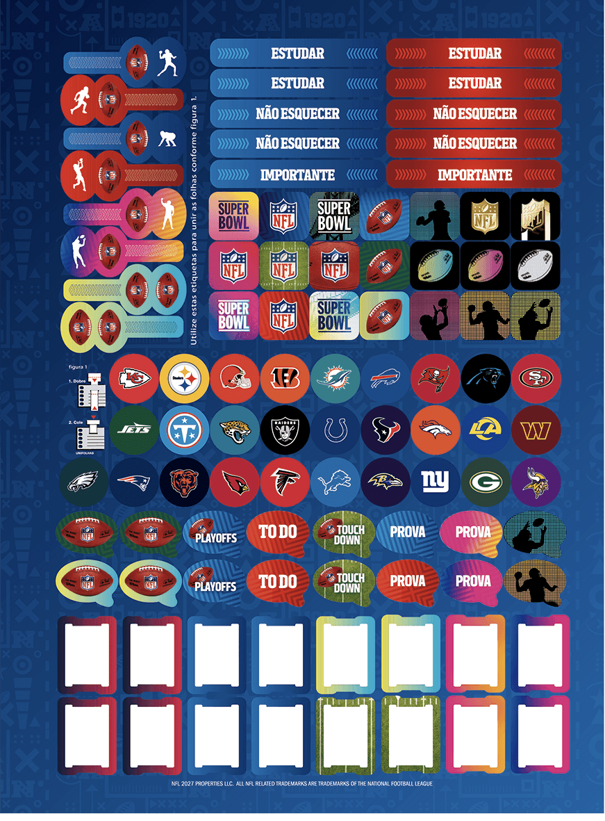 CADERNO ESPIRAL UNIVERSITÁRIO CAPA DURA 10 MATÉRIAS 160 FOLHAS - NFL — miniatura 6