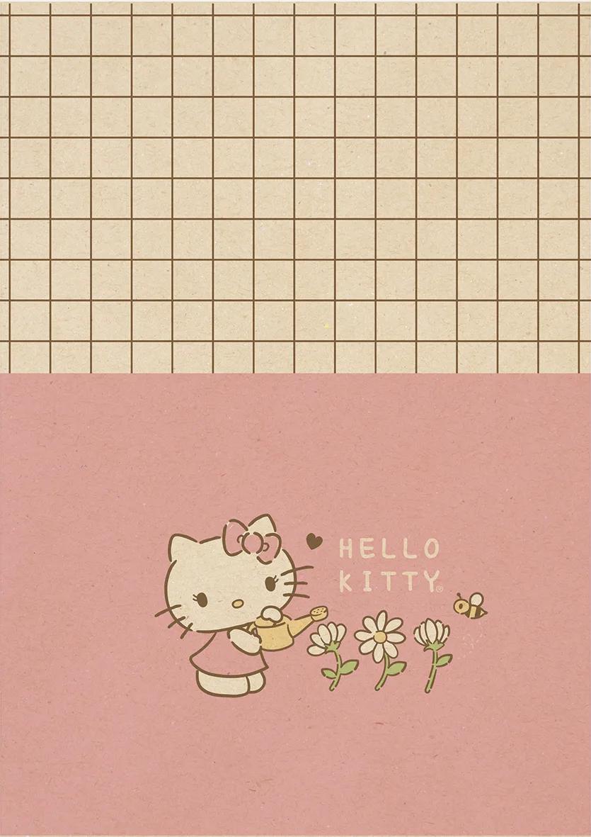 CADERNO ESPIRAL UNIVERSITÁRIO CAPA DURA 01 MATÉRIA 80 FOLHAS - HELLO KITTY KRAFT — miniatura 4