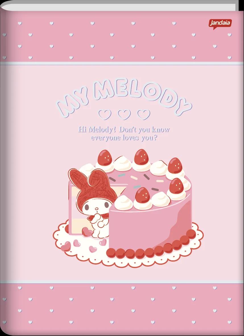 CADERNO BROCHURA CAPA DURA 1/4 80 FOLHAS - MY MELODY — miniatura 3