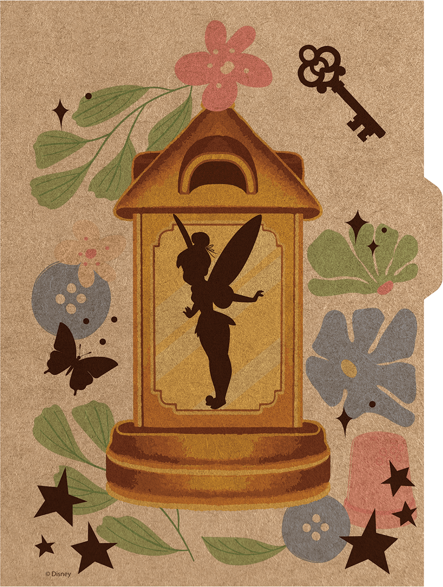 CADERNO COLLEGE CAPA DURA 80 FOLHAS ARGOLADO - TINKER BELL KRAFT — miniatura 4