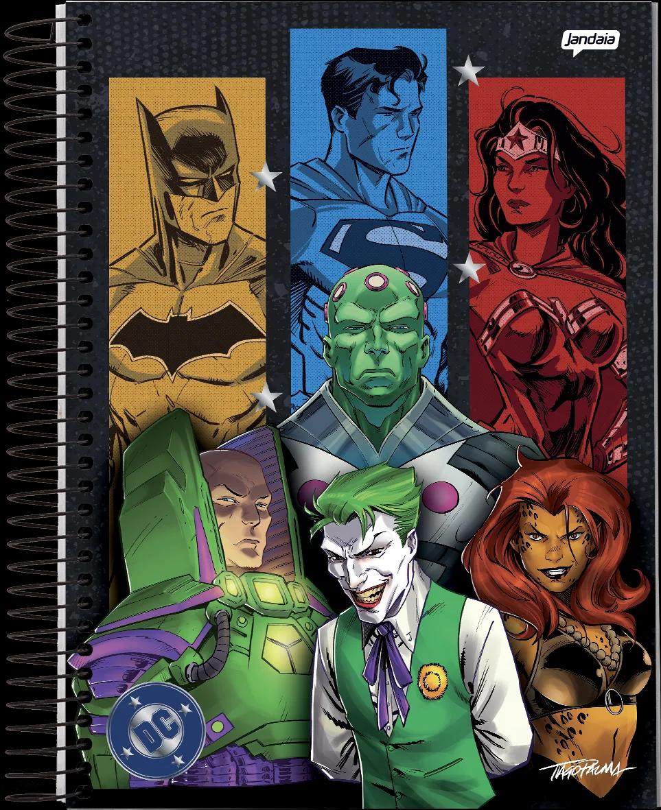 CADERNO ESPIRAL UNIVERSITÁRIO CAPA DURA 01 MATÉRIA 80 FOLHAS - DC COMICS — miniatura 7