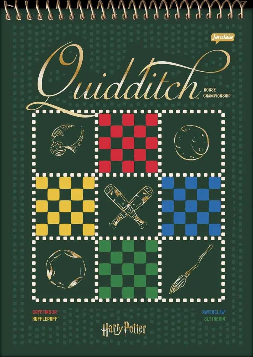 CADERNO ESPIRAL DE TOPO PARA CANHOTO UNIVERSITÁRIO CAPA DURA 01 MATÉRIA 80 FOLHAS - HARRY POTTER — miniatura 4