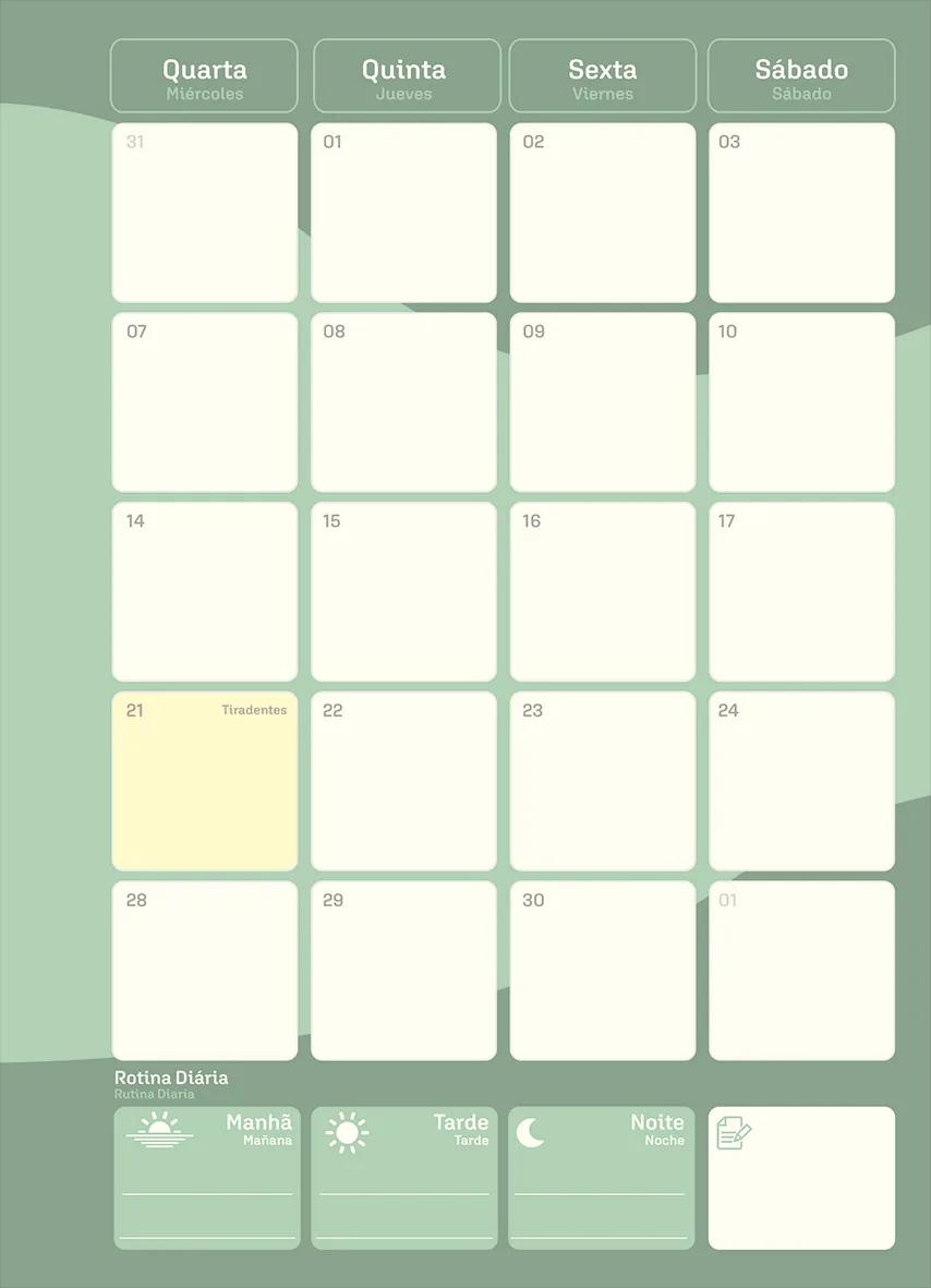 AGENDA PLANEJAMENTO GARRA 1/4 NEO 140X202MM 80 FOLHAS - LA CREME — miniatura 4