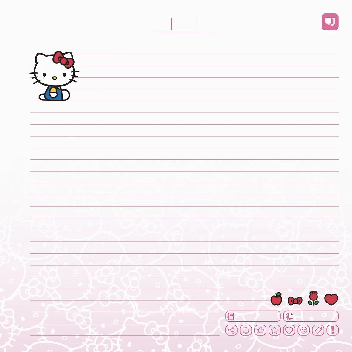 CADERNO GARRA DUPLA CAPA DURA 80 FOLHAS - HELLO KITTY — miniatura 2