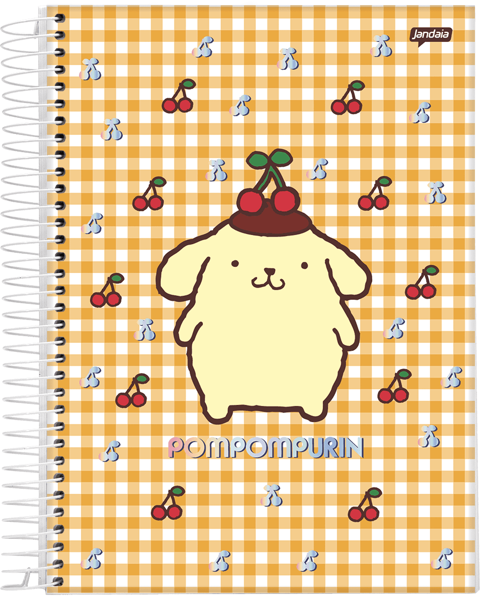 CADERNO ESPIRAL UNIVERSITÁRIO CAPA DURA 01 MATÉRIA 80 FOLHAS - POMPOMPURIN — miniatura 3