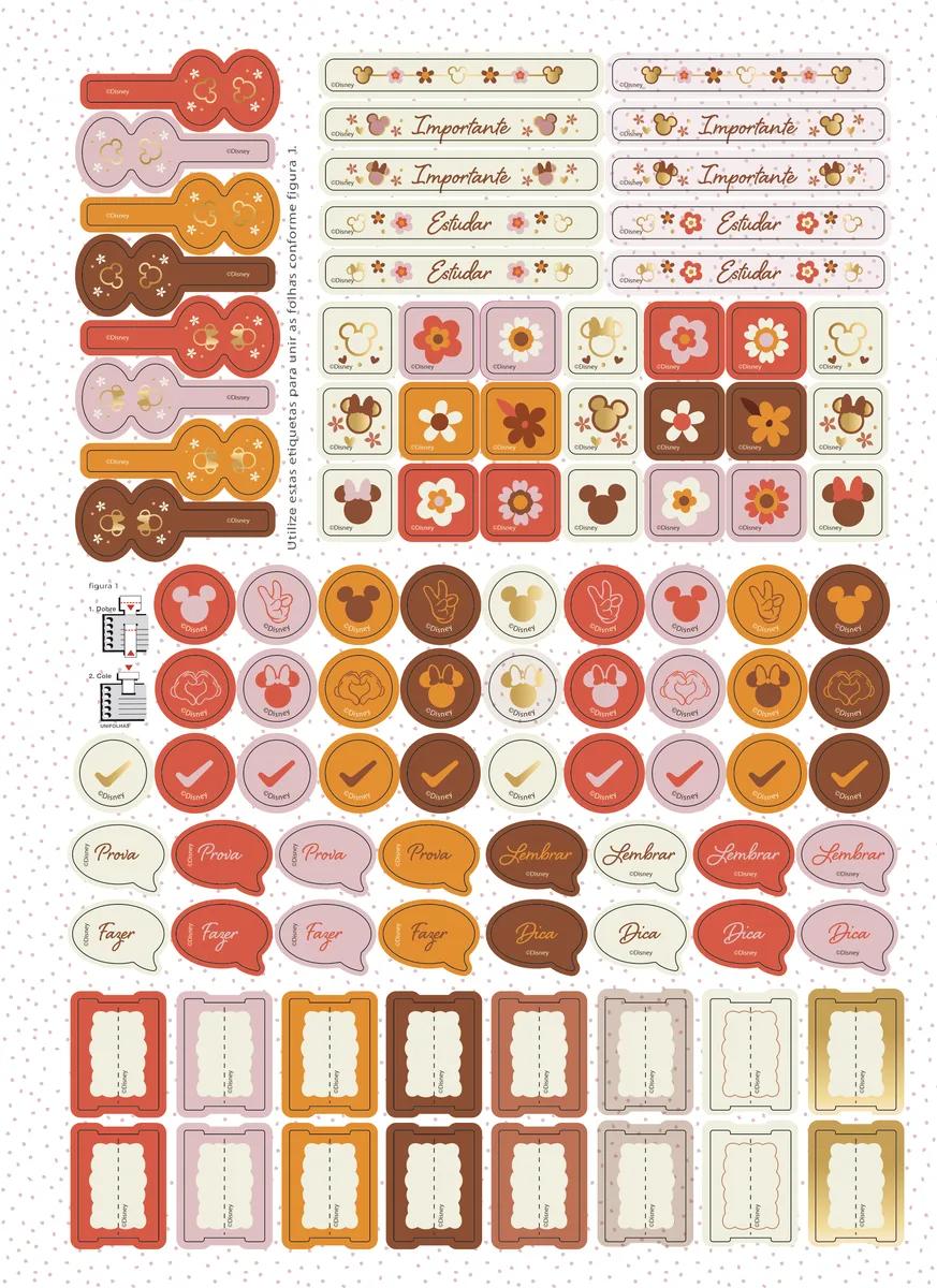 CADERNO ESPIRAL UNIVERSITÁRIO CAPA DURA 10 MATÉRIAS 160 FOLHAS - MICKEY & MINNIE ARTS KRAFT — miniatura 13