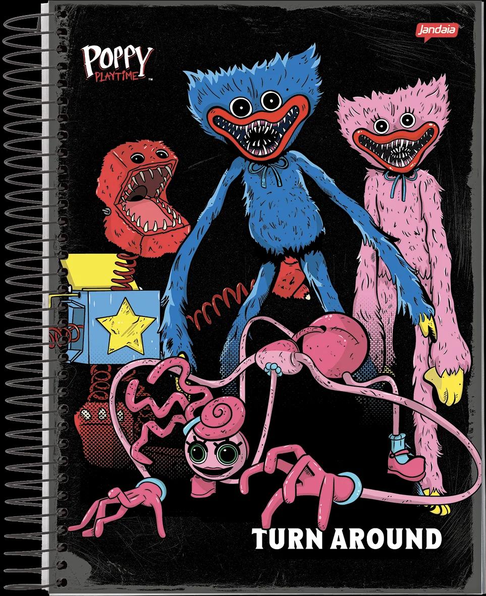 CADERNO ESPIRAL UNIVERSITÁRIO CAPA DURA 01 MATÉRIA 80 FOLHAS - POPPY PLAYTIME — miniatura 11