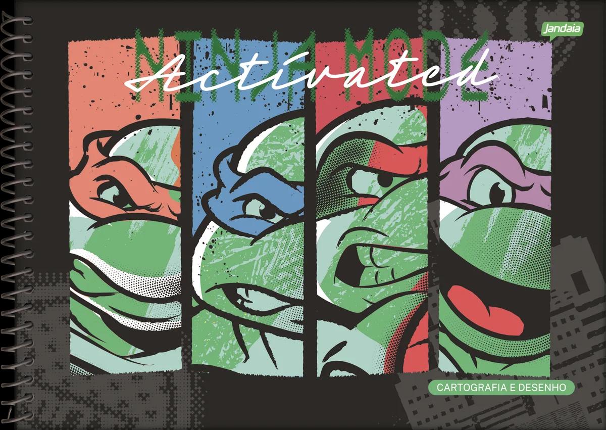 CADERNO ESPIRAL CAPA DURA 80 FOLHAS CARTOGRAFIA - TARTARUGAS NINJA — miniatura 2