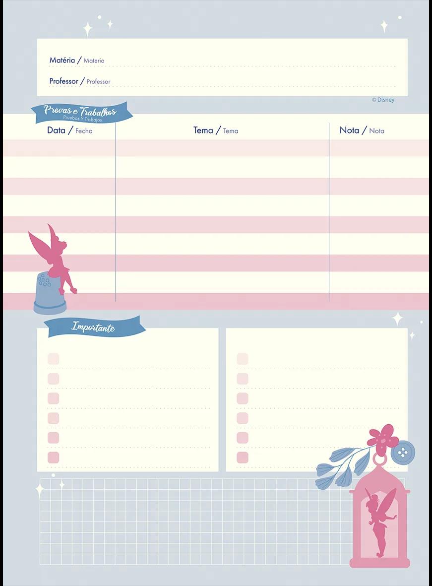 CADERNO ESPIRAL UNIVERSITÁRIO CAPA DURA 10 MATÉRIAS 160 FOLHAS - TINKER BELL KRAFT — miniatura 7