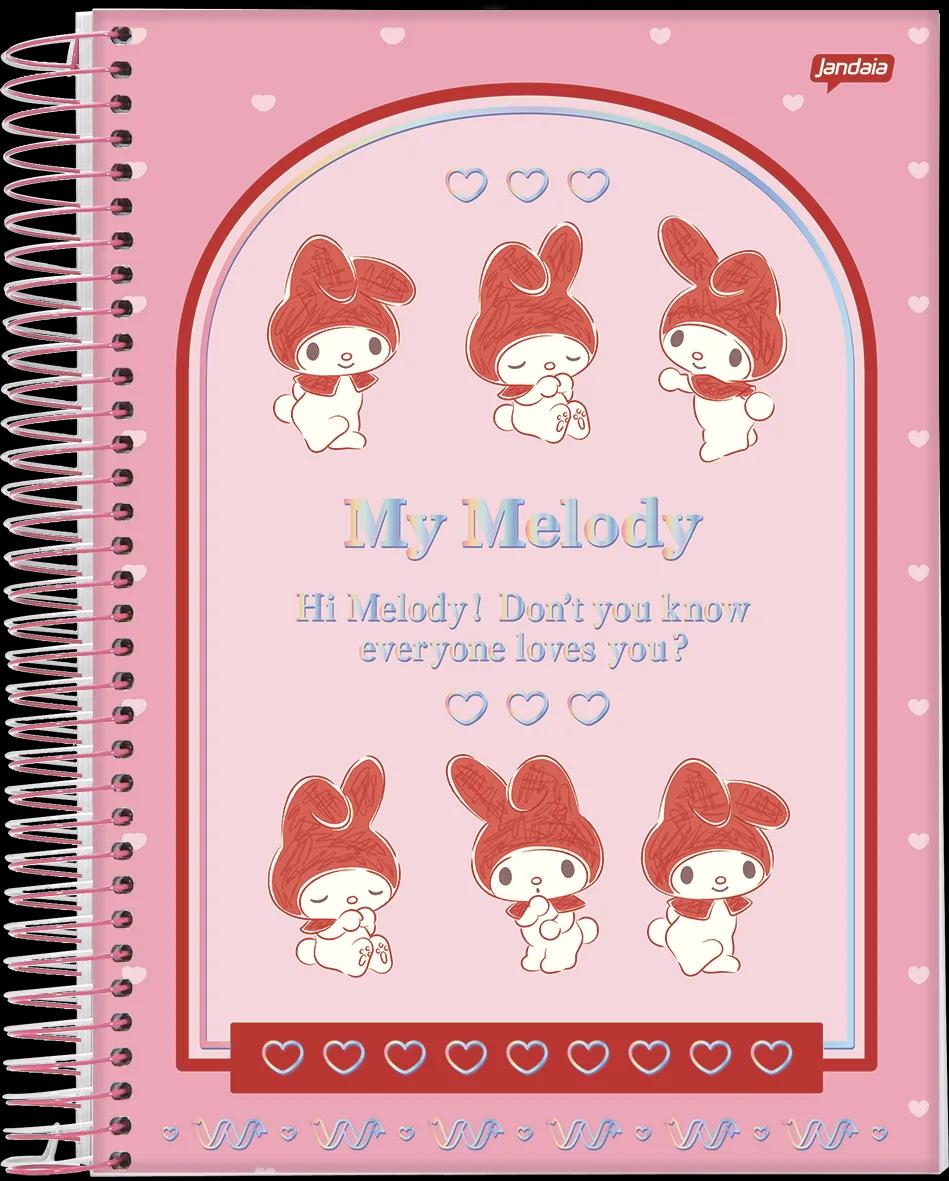 CADERNO ESPIRAL CAPA DURA 1/4 80 FOLHAS - MY MELODY — miniatura 6