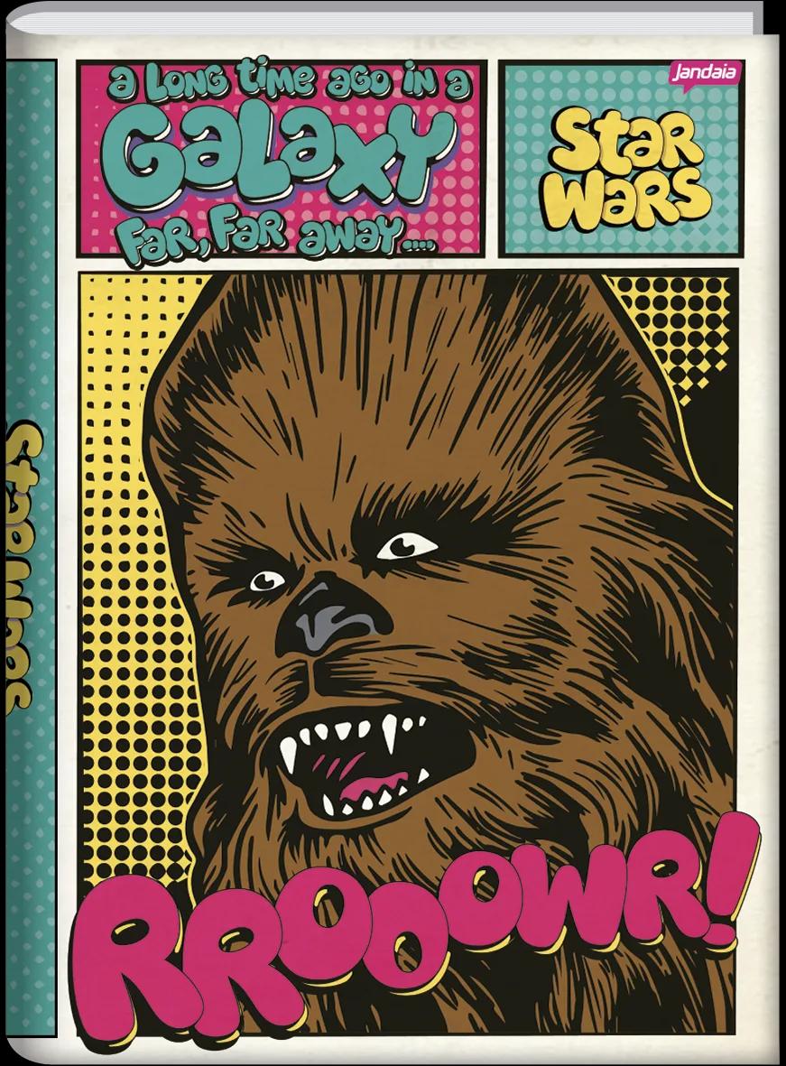 CADERNO BROCHURA CAPA DURA 1/4 80 FOLHAS - STAR WARS — miniatura 3