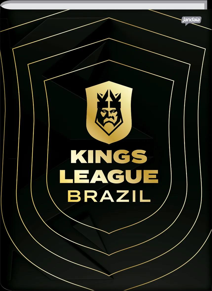 CADERNO BROCHURA 1/4 140X200MM 80FLS - KINGS LEAGUE BRAZIL