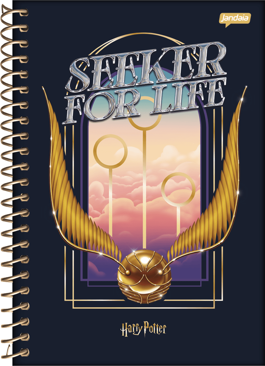 CADERNO ESPIRAL CAPA DURA 1/8 96 FOLHAS - HARRY POTTER — miniatura 3