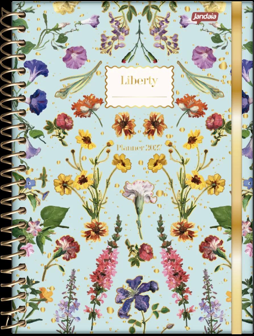 AGENDA PLANEJAMENTO ESPIRAL 175X242MM 80 FOLHAS - LIBERTY