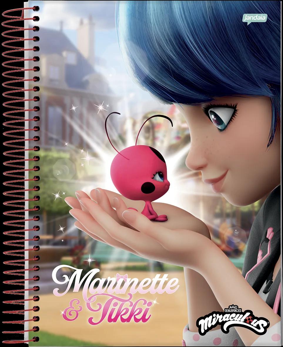 CADERNO ESPIRAL UNIVERSITÁRIO CAPA DURA 10 MATÉRIAS 160 FOLHAS - MIRACULOUS — miniatura 7