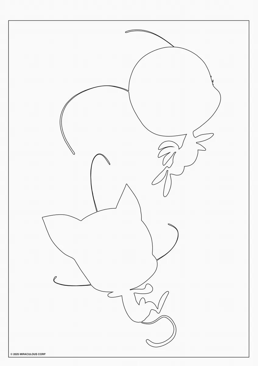 FOLHAS ILUSTRAÇÃO 180G A4 - MIRACULOUS — miniatura 6