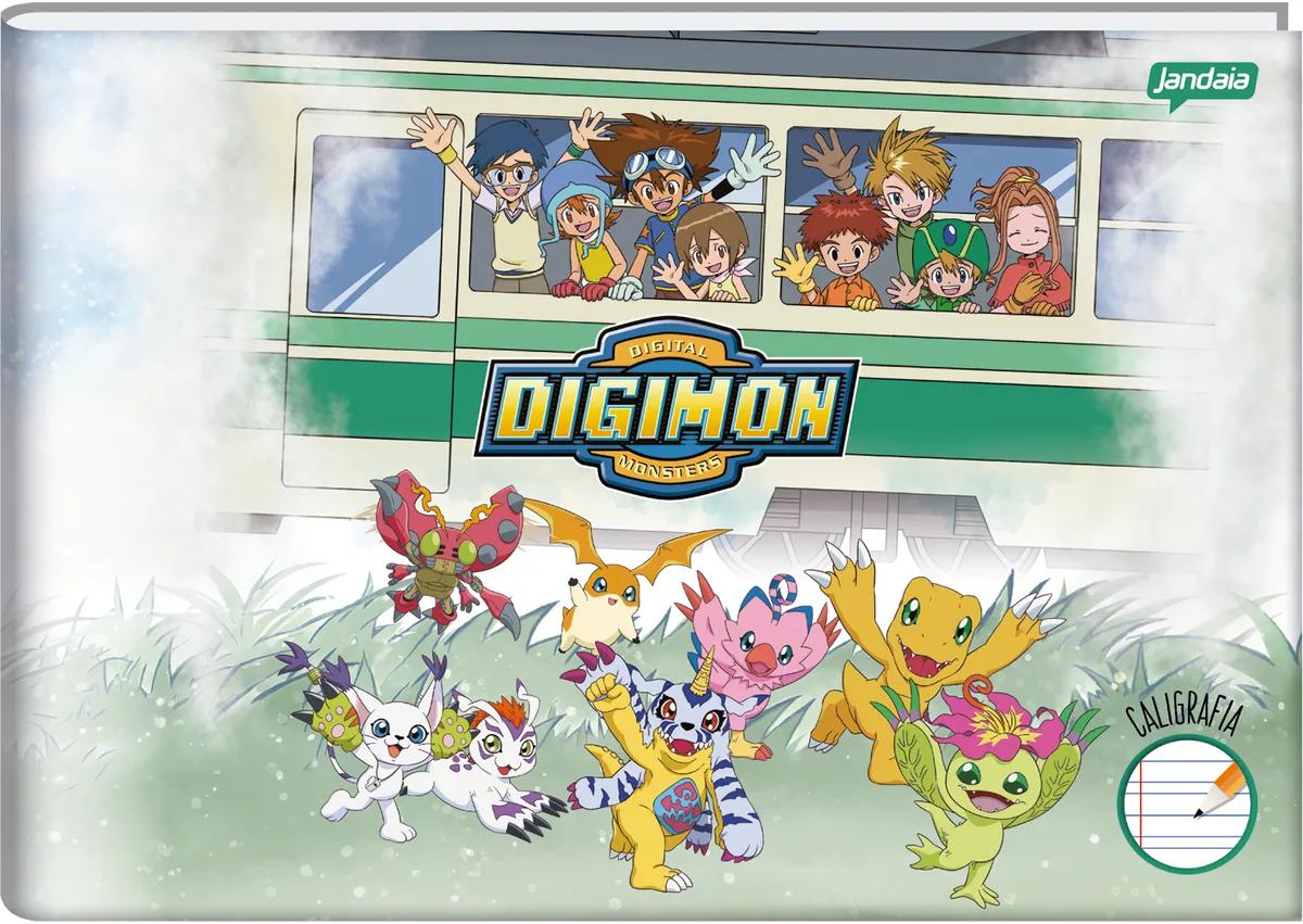 CADERNO BROCHURA CALIGRAFIA 1/4 200X140 - DIGIMON