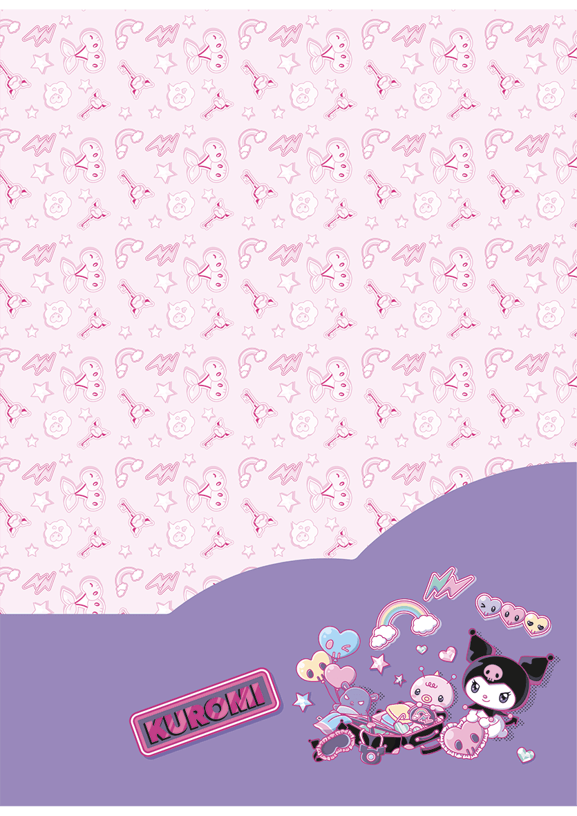 CADERNO ESPIRAL UNIVERSITÁRIO CAPA DURA 01 MATÉRIA 80 FOLHAS - KUROMI — miniatura 5